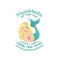 Mermaid Logo Kiss-Cut Sticker — "Thumbtastic of Cape Cod" Promotional Decal