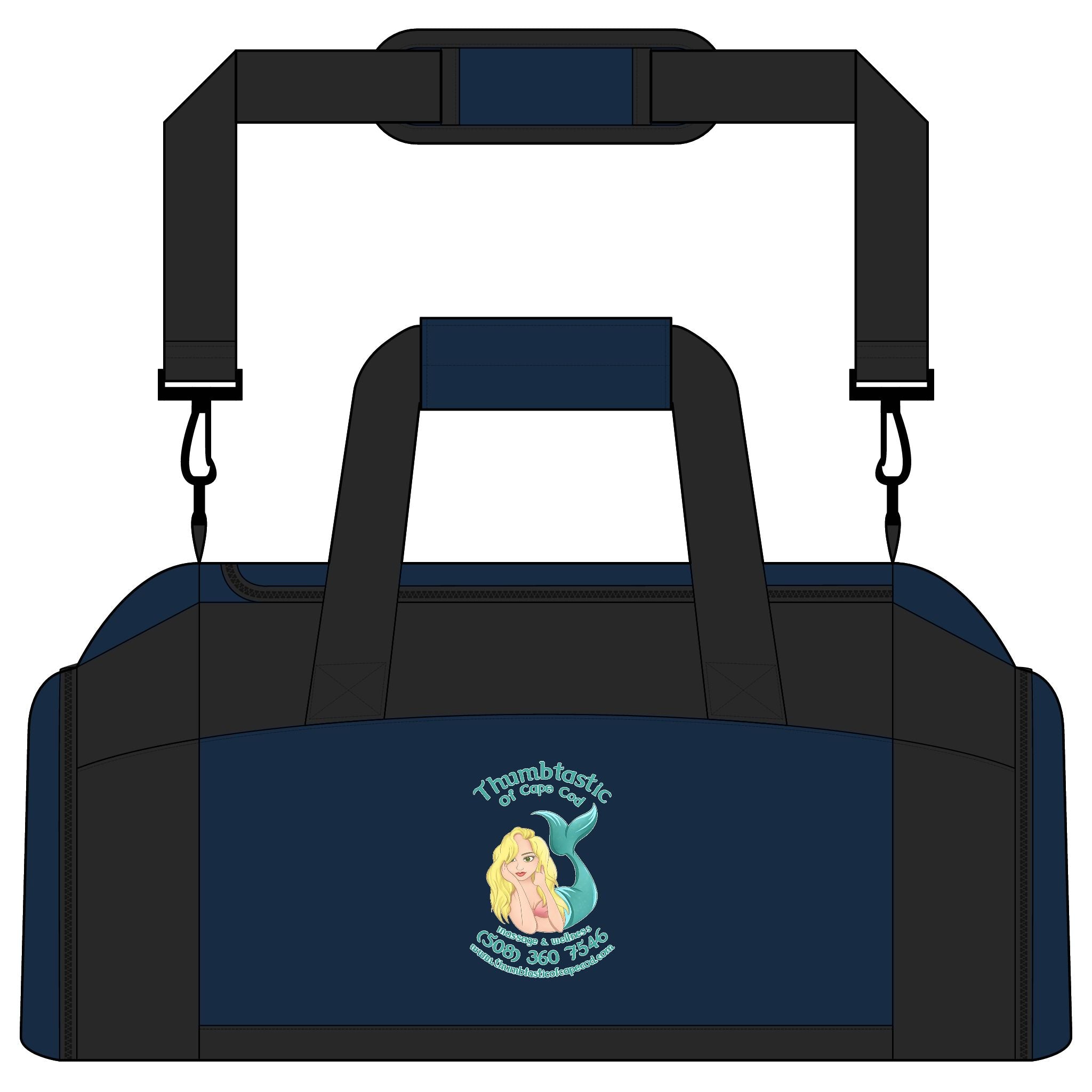 Mermaid Gym Bag — Waterproof Duffle with Adjustable Strap