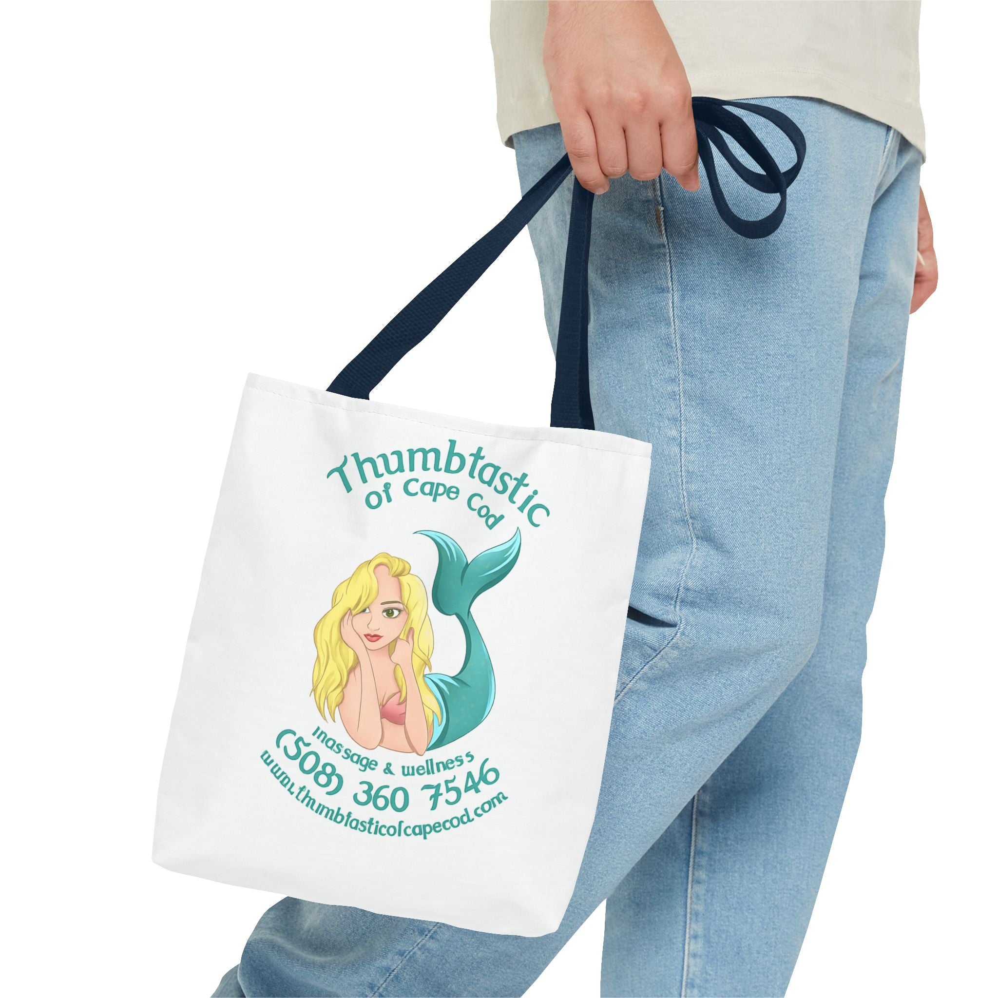 Yoga On The Beach Tote Bag — Coastal Mermaid Yoga Beach Tote