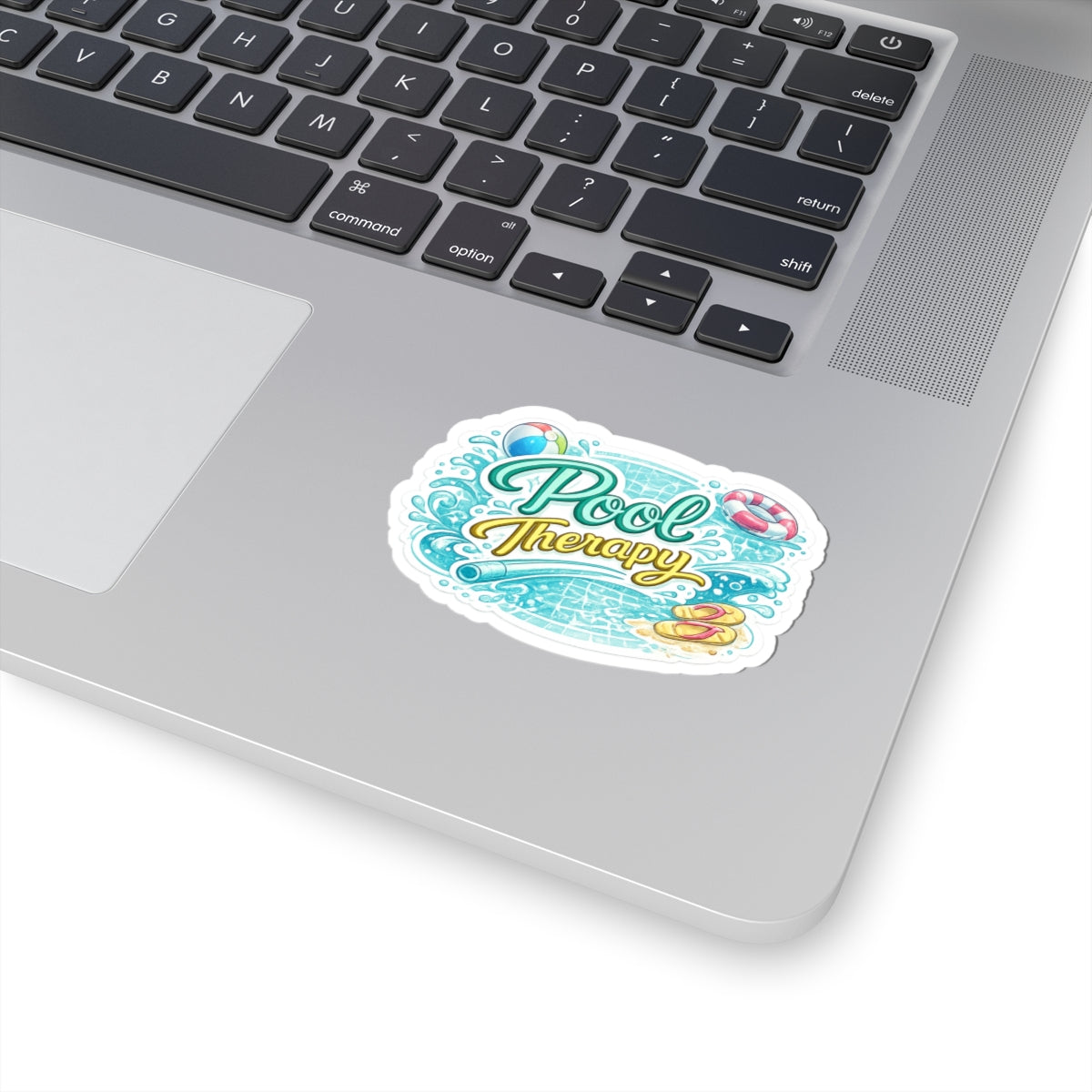 Pool Therapy Sticker — Waterproof Summer Pool Vibes Laptop Decal