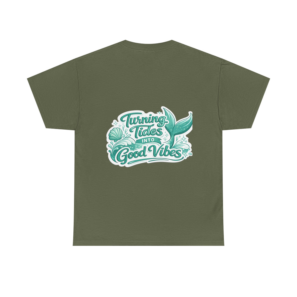 DJ Mermaid T‑Shirt — Turning Tides Into Good Vibes Graphic Tee