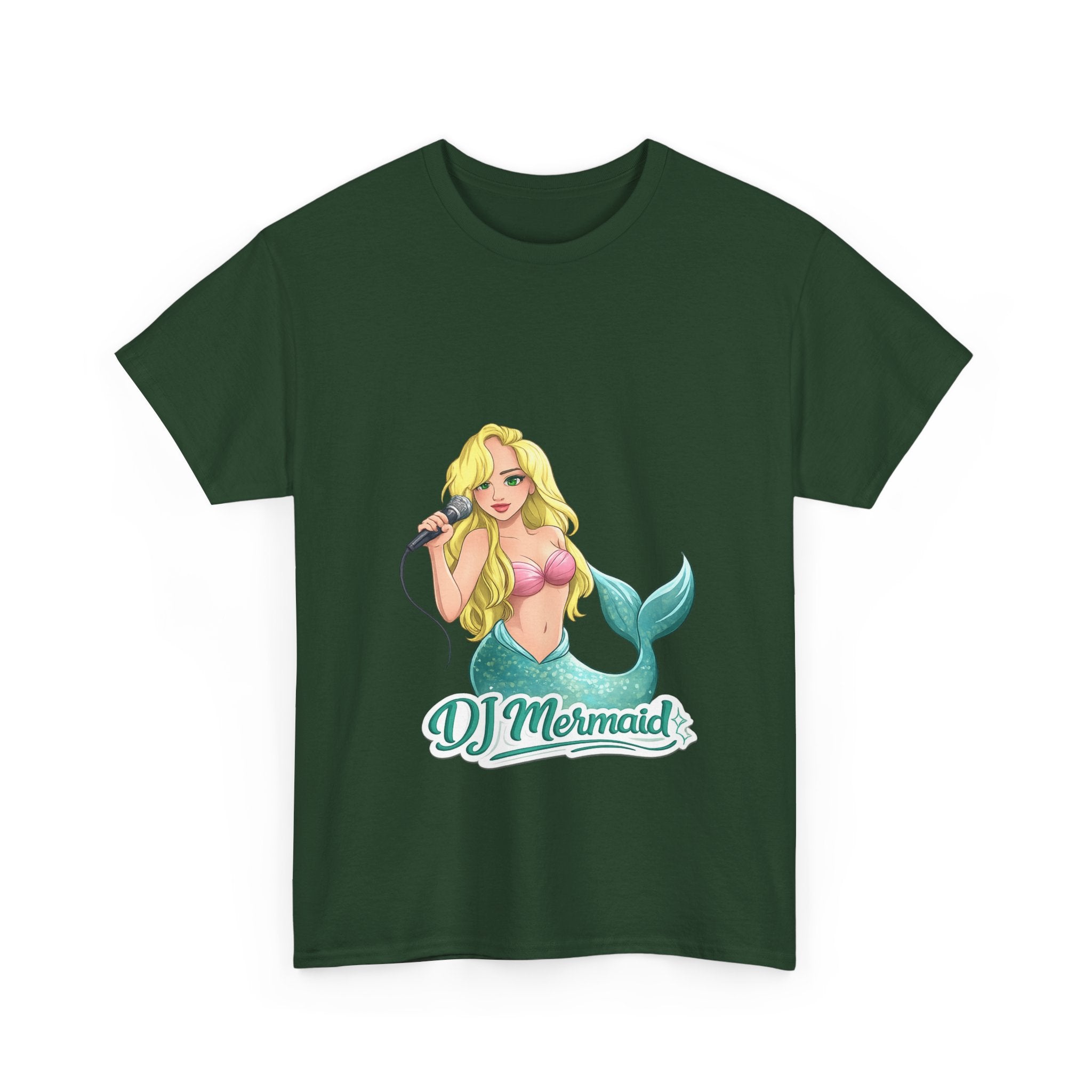 DJ Mermaid T‑Shirt — Turning Tides Into Good Vibes Graphic Tee