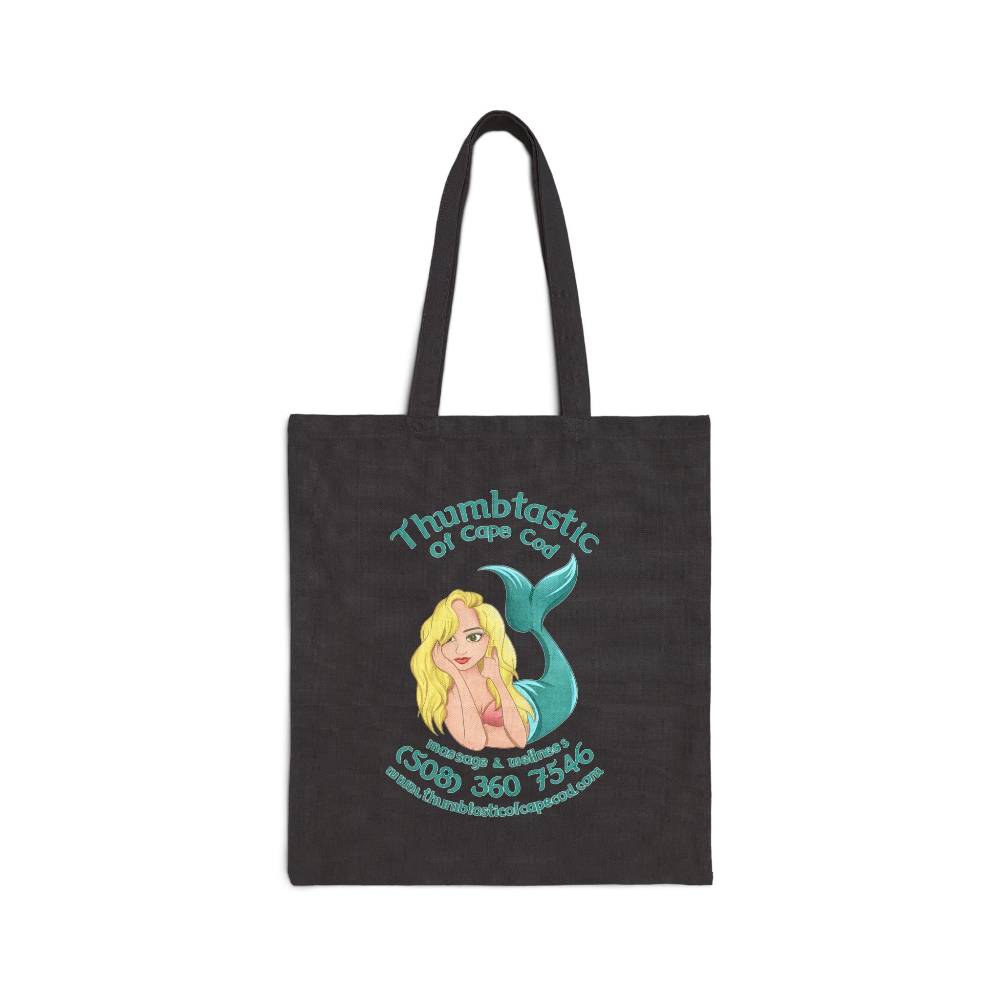 Thumbtastic of Cape Cod Mermaid Logo Tote Bag