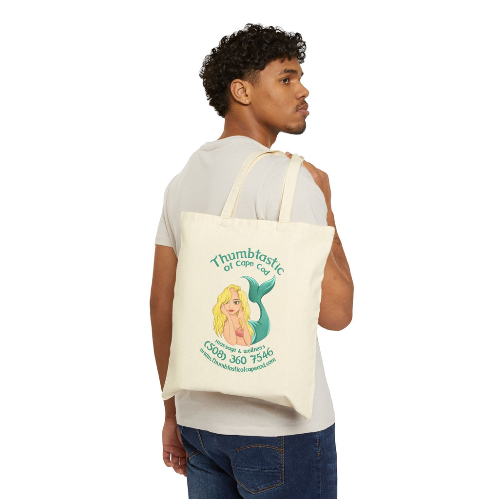 Thumbtastic of Cape Cod Mermaid Logo Tote Bag