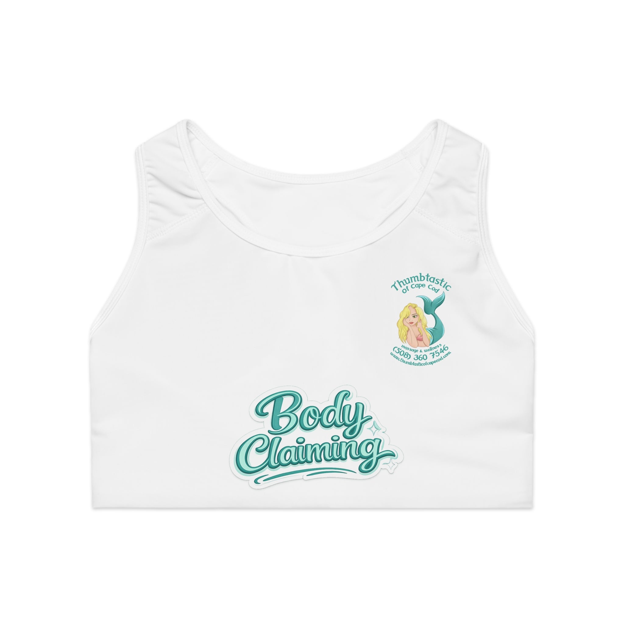 Thumbtastic Body Positivity Sports Bra