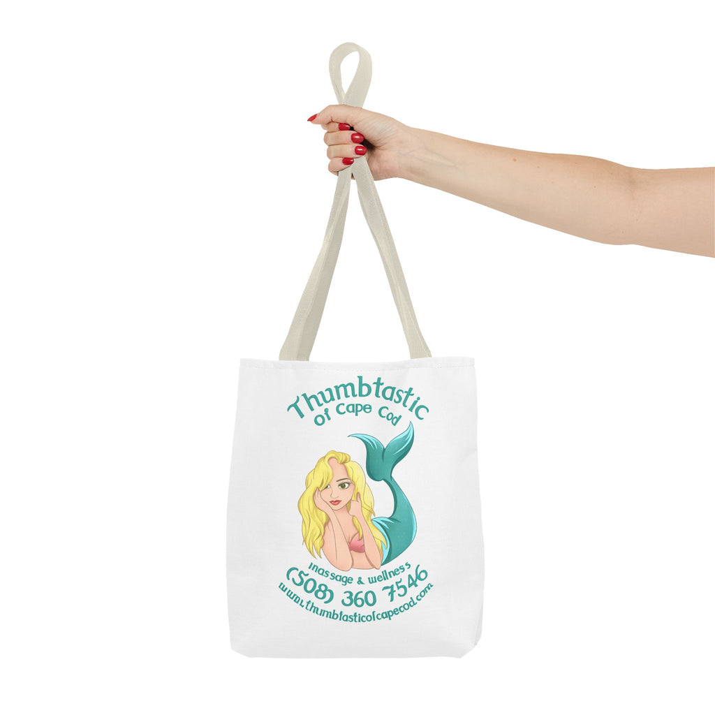 Yoga On The Beach Tote Bag — Coastal Mermaid Yoga Beach Tote
