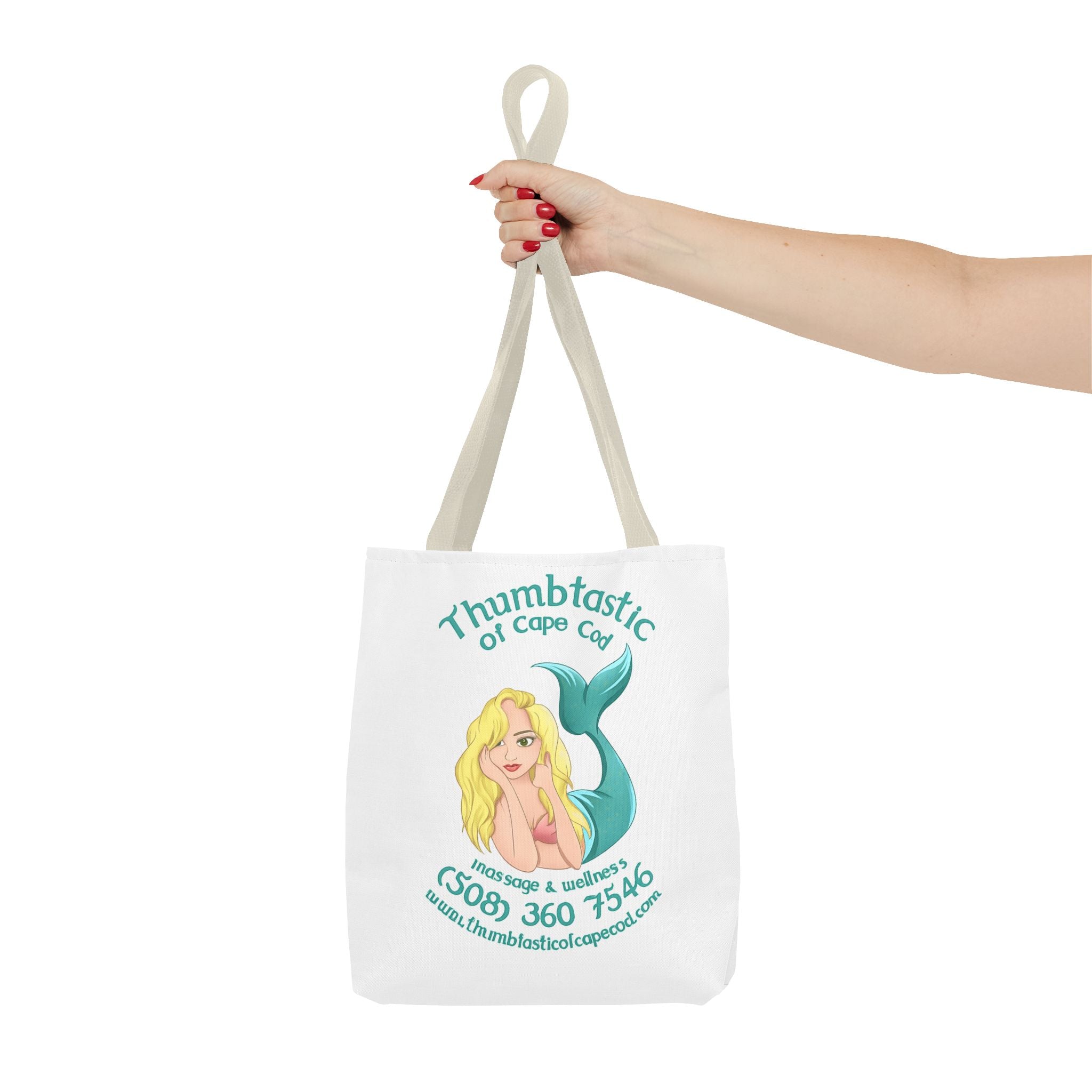 Yoga On The Beach Tote Bag — Coastal Mermaid Yoga Beach Tote