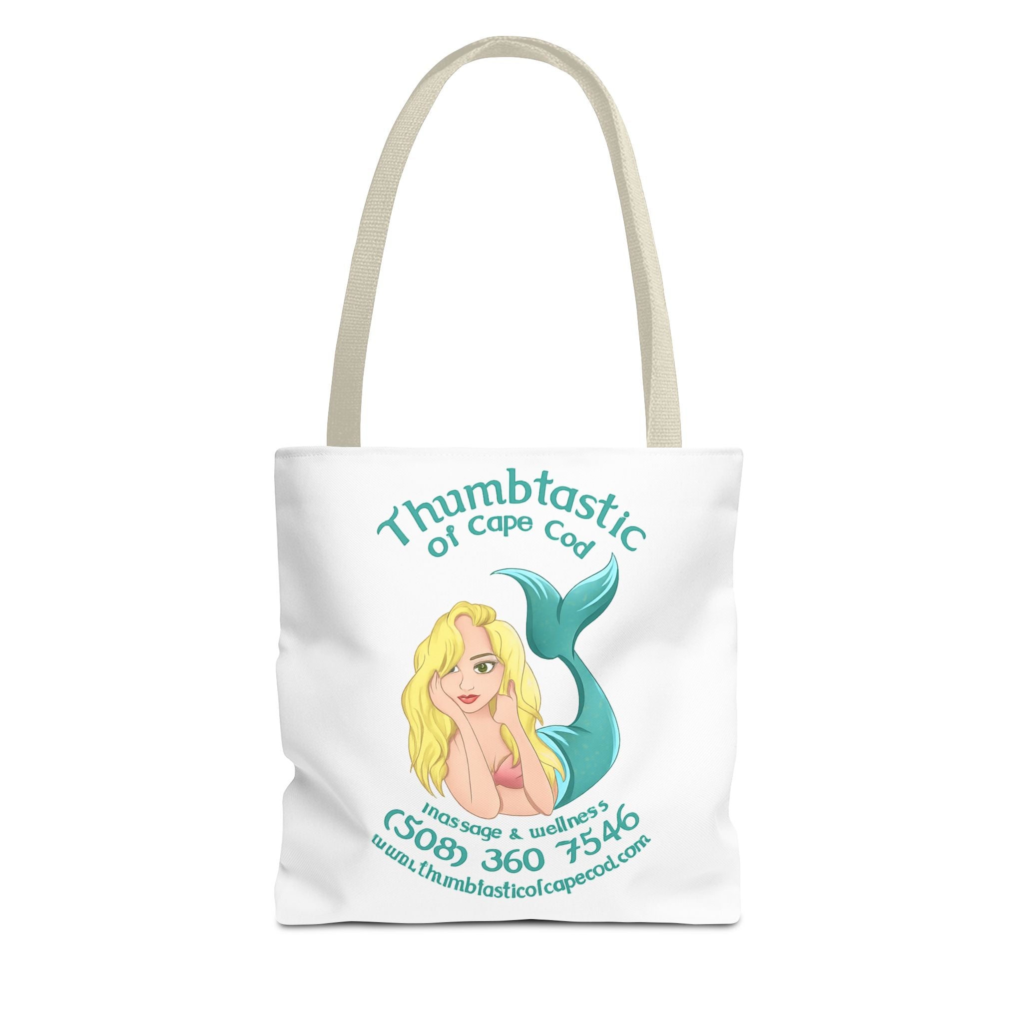 Yoga On The Beach Tote Bag — Coastal Mermaid Yoga Beach Tote