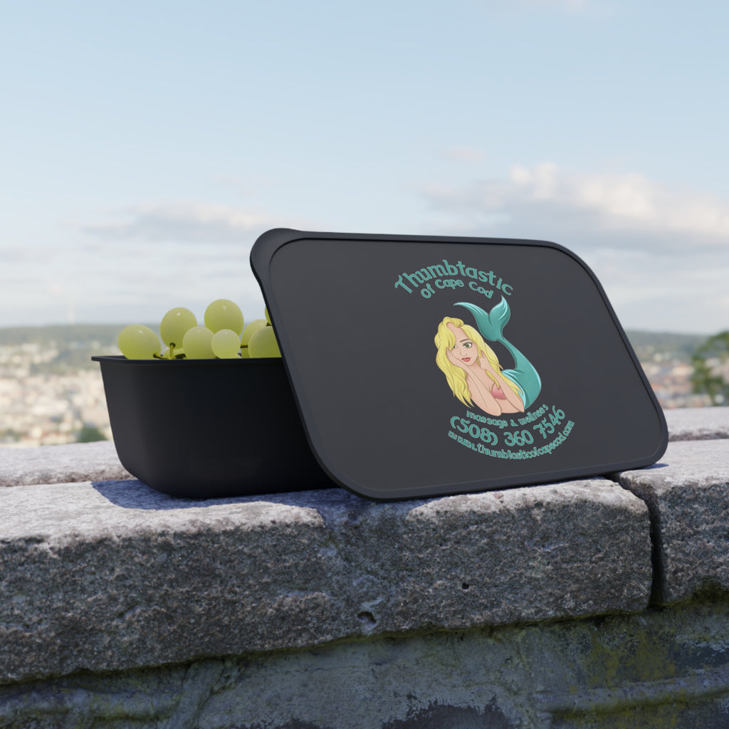 Bento Box — 'Thumtastic of Cape Cod' Mermaid Lunch Container with Band & Utensils