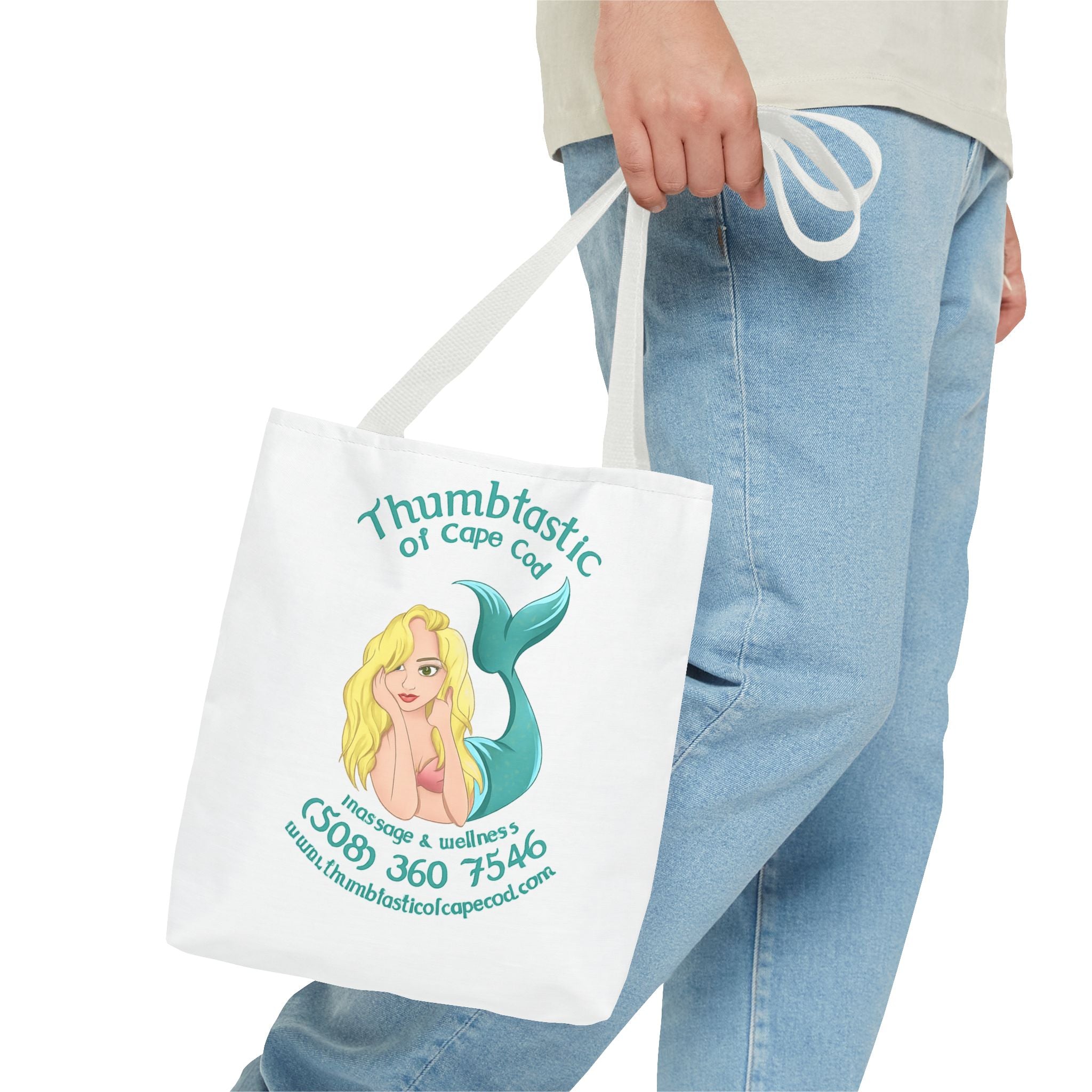 Yoga On The Beach Tote Bag — Coastal Mermaid Yoga Beach Tote