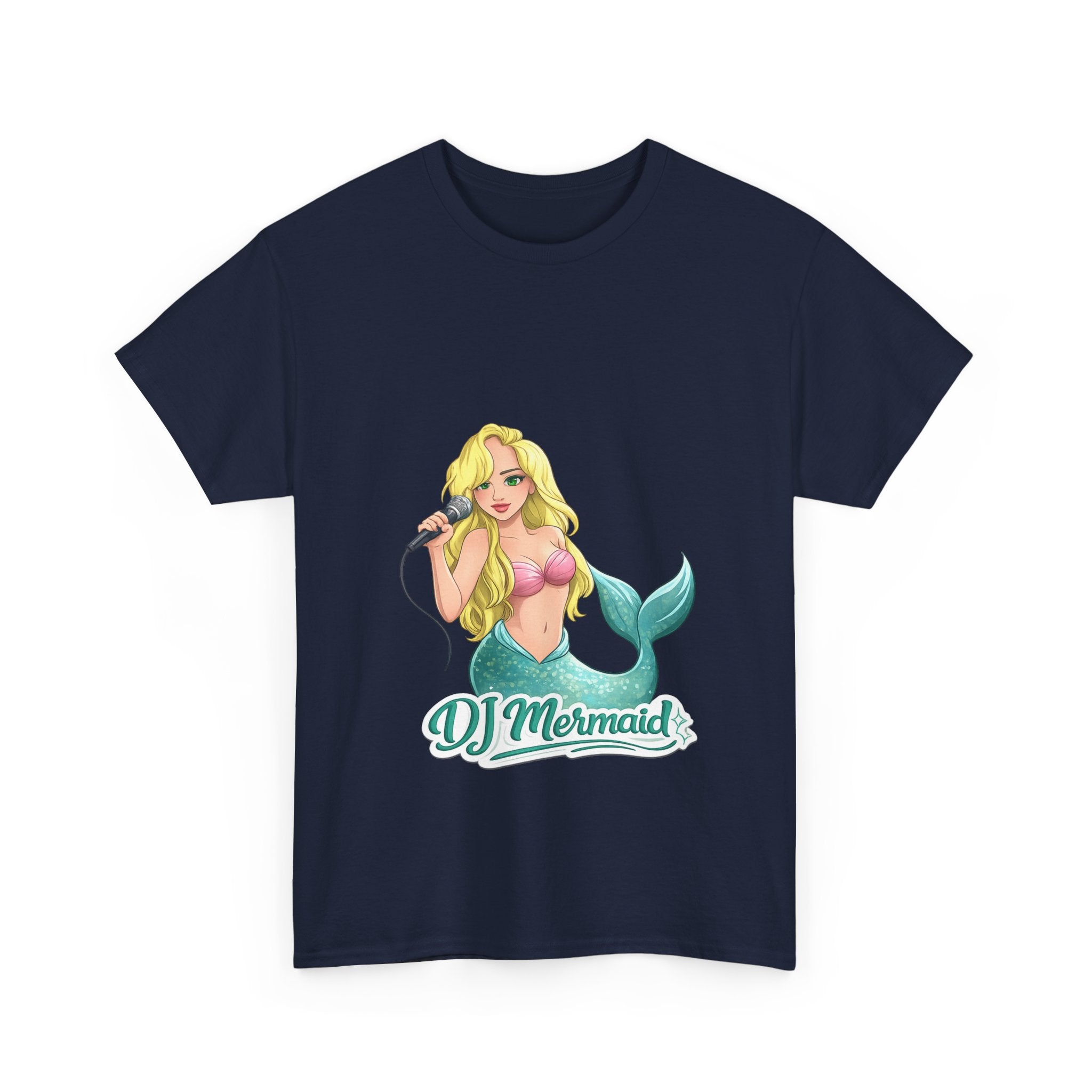 DJ Mermaid T‑Shirt — Turning Tides Into Good Vibes Graphic Tee