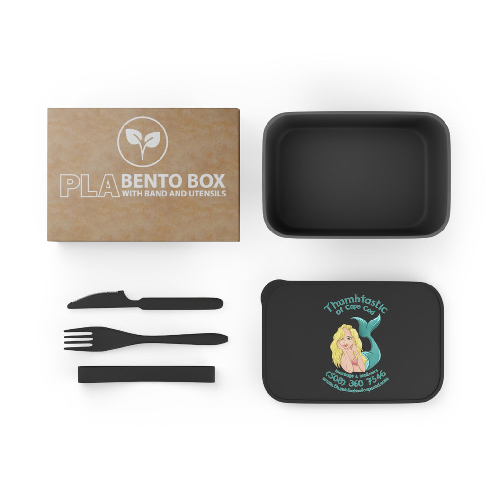 Bento Box — 'Thumtastic of Cape Cod' Mermaid Lunch Container with Band & Utensils