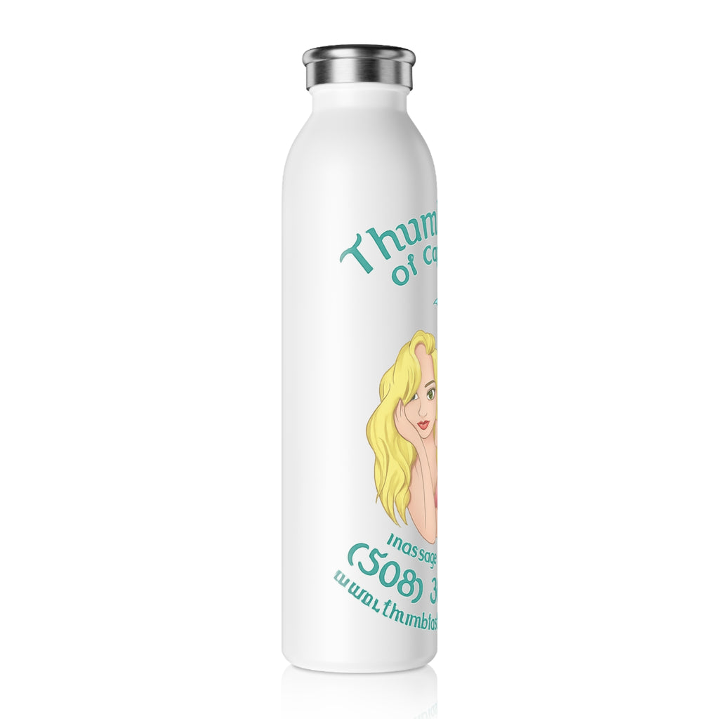 Mermaid Slim Water Bottle — Thumtastic of Cape Cod Wellness Logo